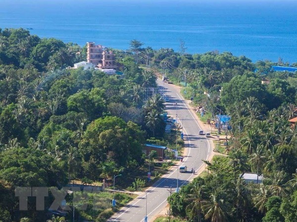 A view of part of Phu Quoc island city in Kien Giang province