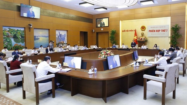 Seventh meeting of National Election Council (Photo: VNA)