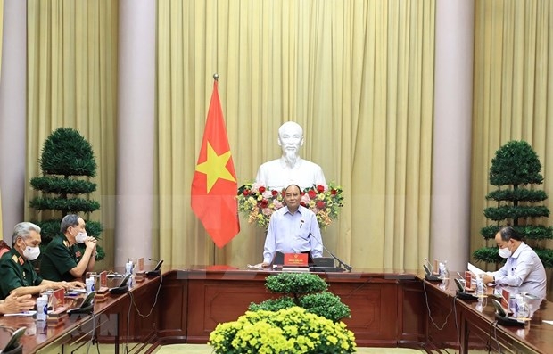 President Nguyen Xuan Phuc speaks at the event (Photo: VNA)