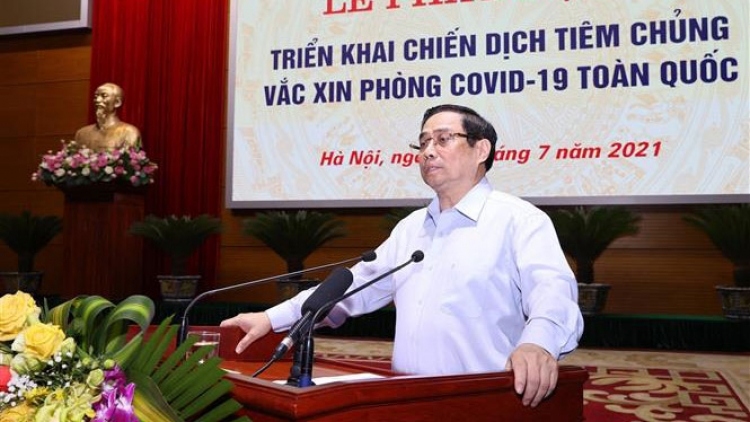 PM Pham Minh Chinh has set a target of vaccinating 75 million people or 75% of Vietnam's population by early 2022.