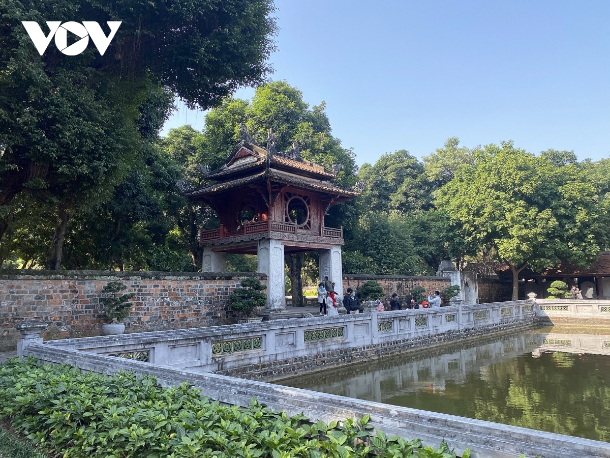 The noise, motorbike culture, people, history, and the cuisine of Hanoi are what makes it special for many foreign tourists. I the photo is Khue Van Cac, the Pavillion of Constellation of Literature, in the heart of Hanoi capital.