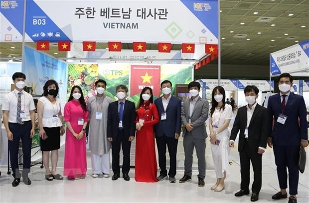 Vietnamese booth at the trade fair in Seoul (Photo: VNA)