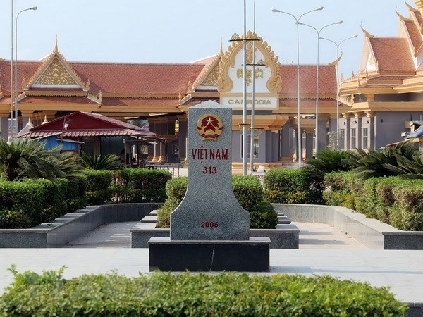 Border marker 313 along the Vietnam-Cambodia borderline (Photo: VNA)