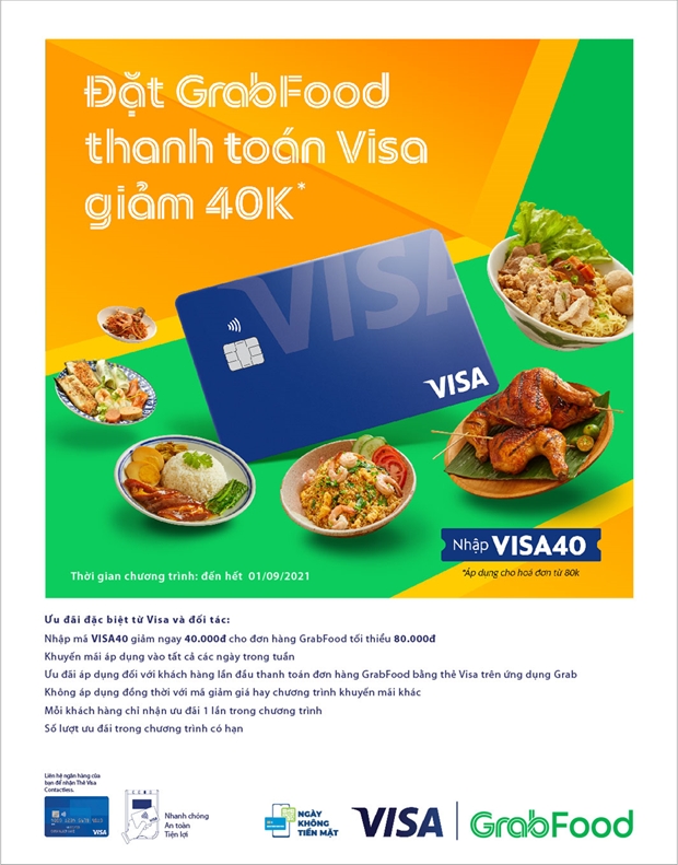 A promotion offered by Visa and GrabFood (Photo courtesy of Visa)