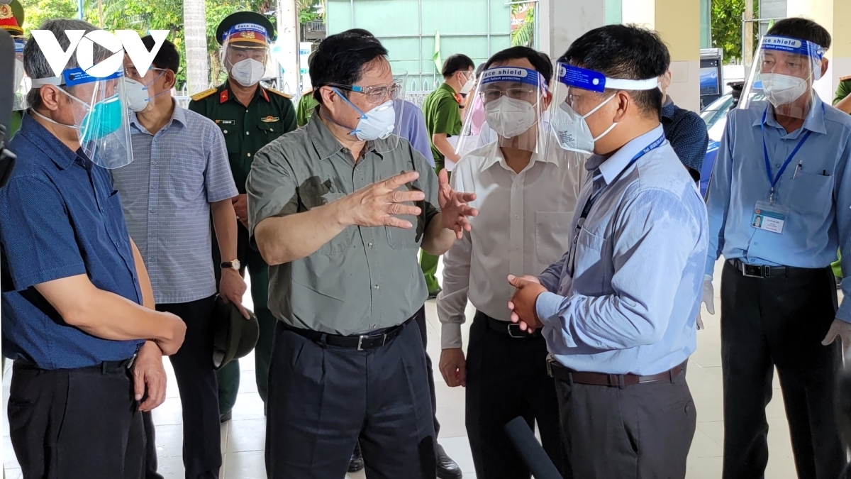 Prime Minister Pham Minh Chinh inspects anti-pandemic work in Ho Chi Minh City