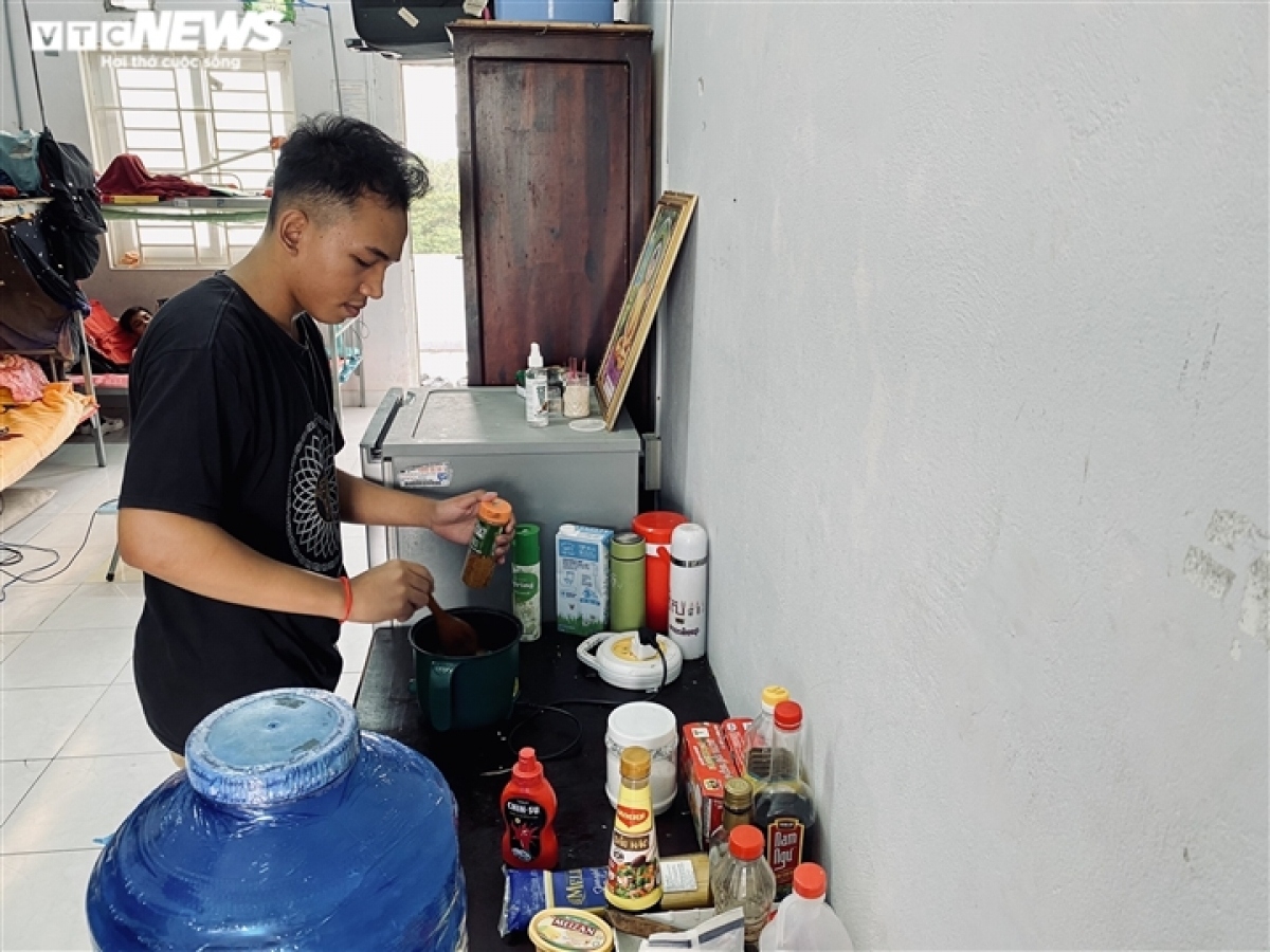 Vannavar Siv, a Cambodian student, says he limits going out, adding that he receives great support from local teachers to help him each day.