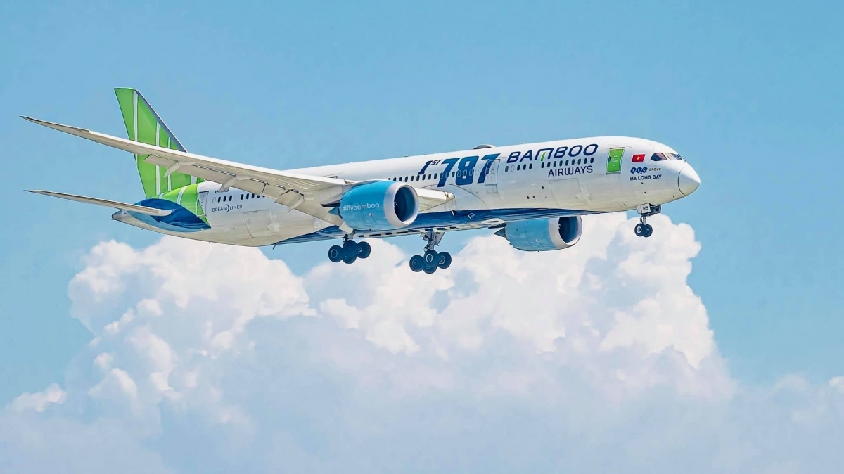 Bamboo Airways uses the super aircraft B787-9 Dreamliner to operate flights to the US