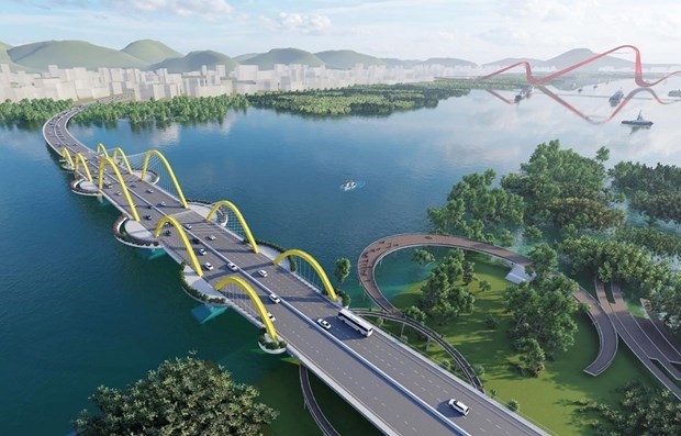 A graphic design of Cua Luc 1 Bridge in Quang Ninh province (Photo: quangninh.gov.vn)