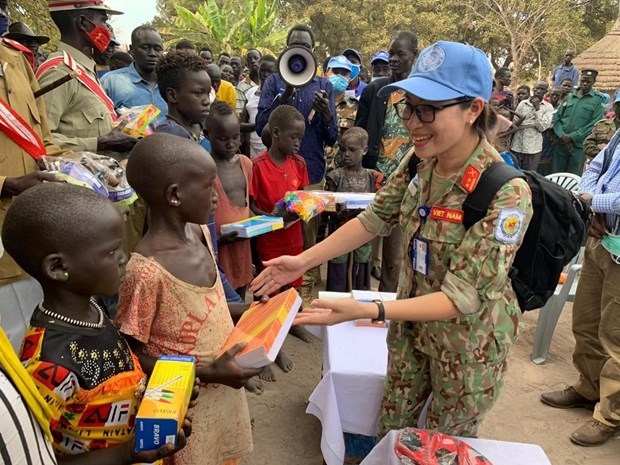 Vietnam has sent a total of 243 officers to UN peacekeeping missions in South Sudan, the Central African Republic, and the Department of Peacekeeping Operations in New York. (Photo: VNA)