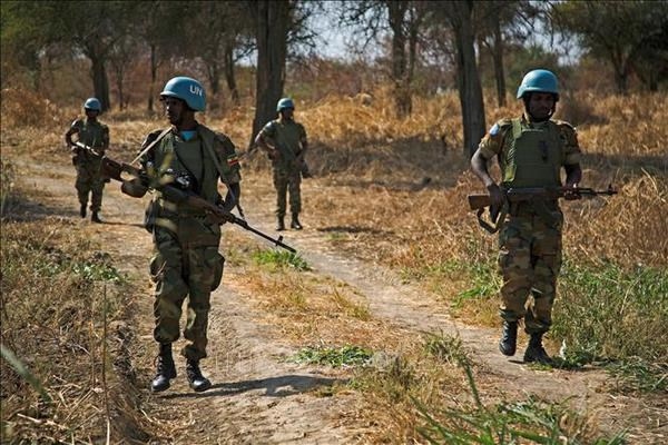 UN peacekeepers patrolling Abyei town in Sudan (Photo: AFP/VNA)