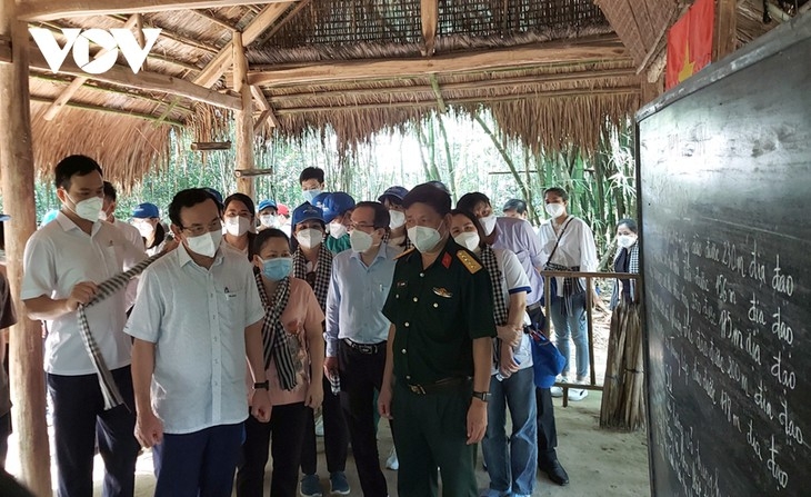 Tourists visit liberated area in Cu Chi.