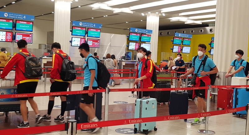 Park and his players are required to be present at Dubai International Airport at midnight for check-in procedures as the plane departs at 02.15am.
