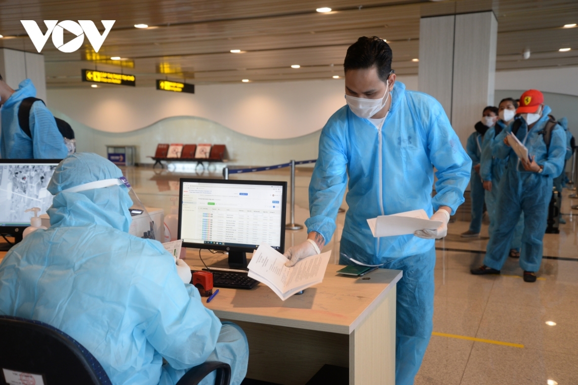 Arriving passengers are required to show a vaccine passport and a negative COVID-19 test paper.