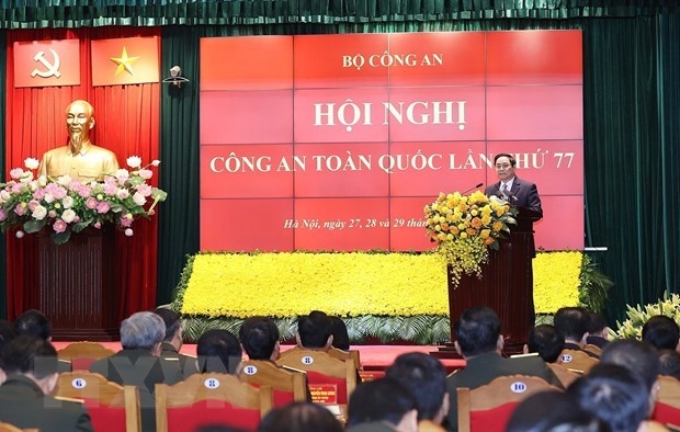 Prime Minister Pham Minh Chinh speaks at the event (Photo: VNA)