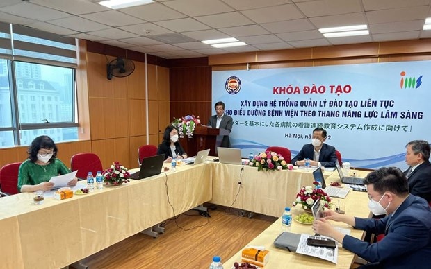 A training course on building capacity-based continuous training management system for nurses opens in Hanoi on March 13. (Photo: suckhoedoisong.vn)