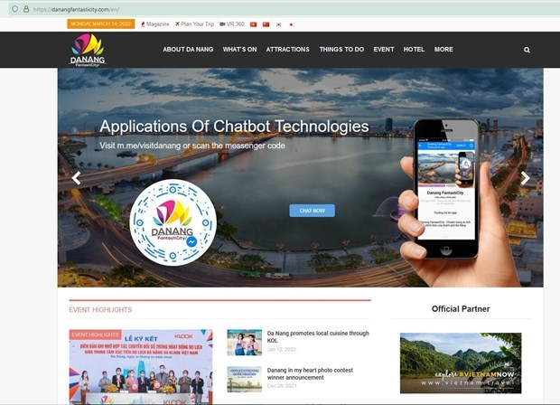 People can visit danangfantasticity.com to take part in the online travel fair.