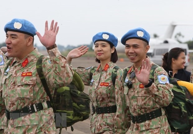 Vietnamese peacekeeping officers (Photo: VNA)