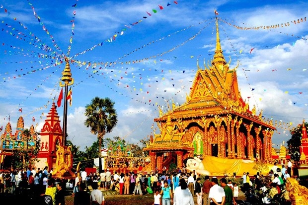 A celebration of the Chol Chnam Thmay (New Year) festival of Khmer people