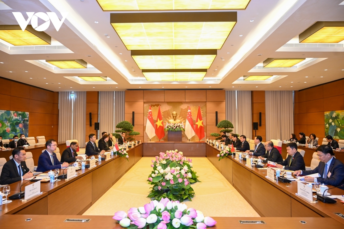 At the talks between the two high-level parliamentary delegations