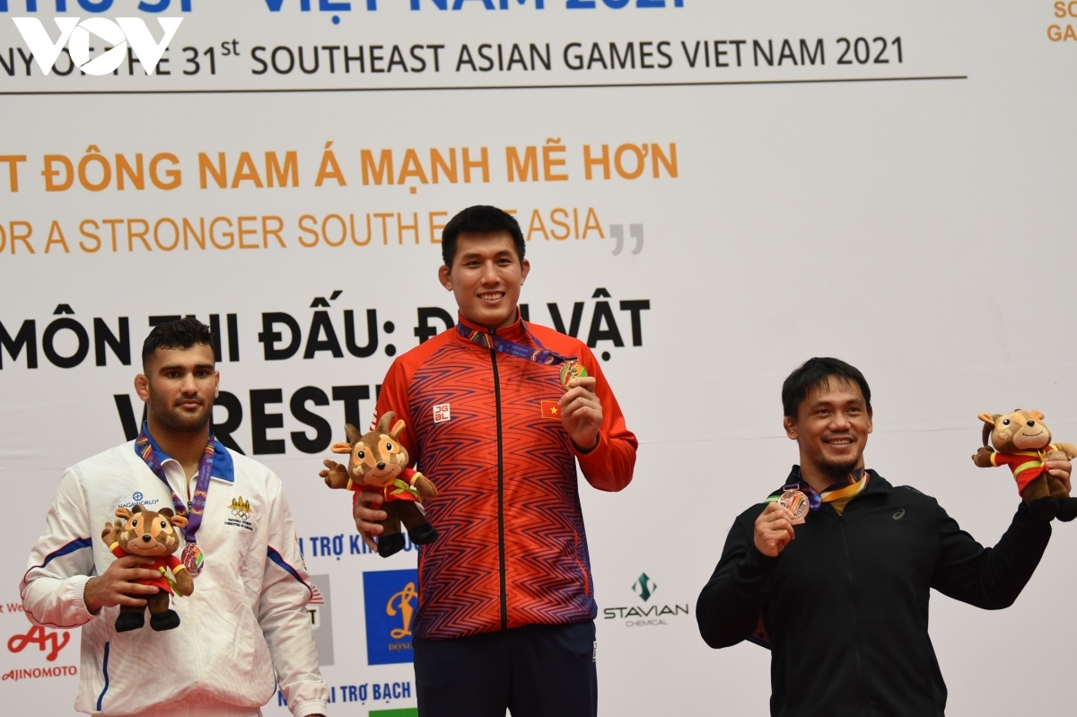 This comes after Hoang Van Nam comes first in the 97kg category.