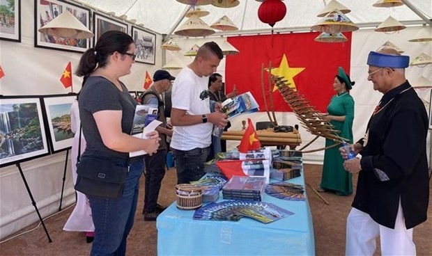 A Vietnamese booth at the event  (Photo: VNA)