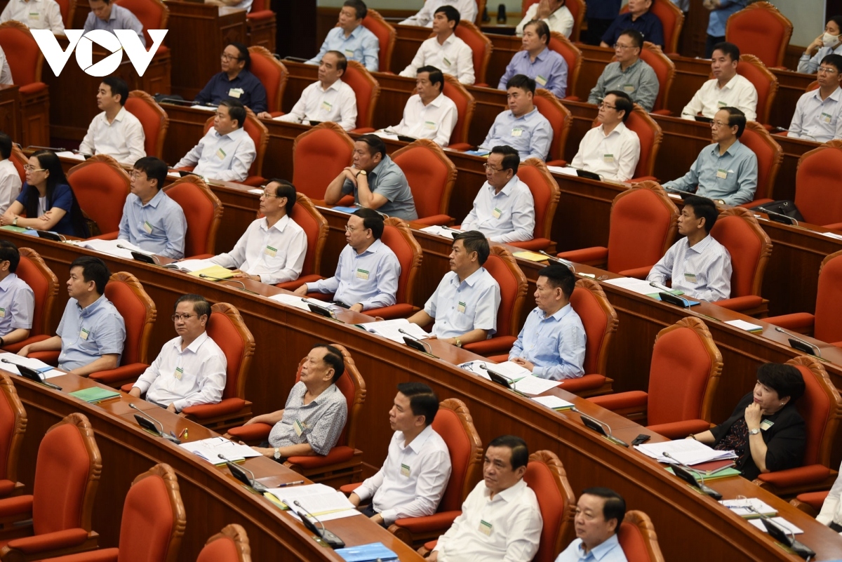 Delegates attend the conference.