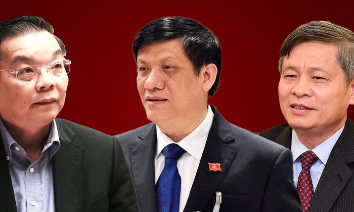 Three former high-ranking officials Chu ngoc Anh, Nguyen Thanh Long and Pham Cong Tac (from left to right) have been detained for wrongdoings linked to notorious Viet A test kit scam. (Illustrative photo).