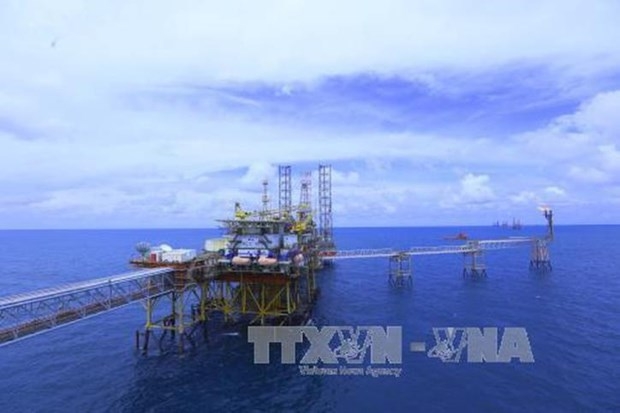 A rig at the Bach Ho oil field of the Vietnam Oil and Gas Group.