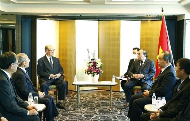 President Nguyen Xuan Phuc (R) receives Matsuzawa Ken, President of Japan’s International Friendship Exchange Council (FEC)(Photo: VNA)