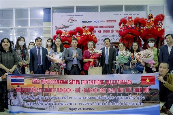 Thailand famtrip delegation visits Thua Thien-Hue province on October 21.