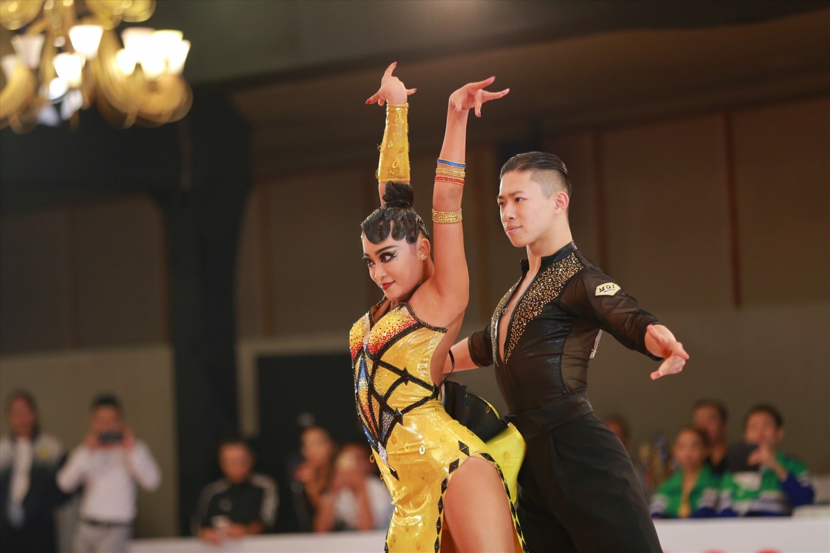 Japanese dancers Hiroaki Onishi and Sakina Onishi rank fifth in the international open Latin adult category.