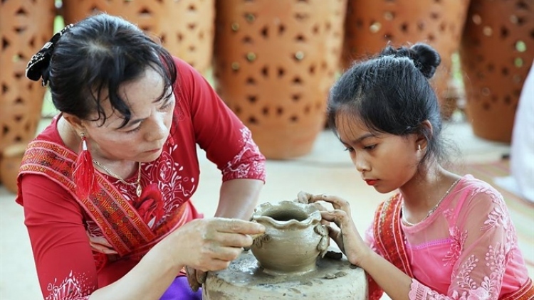 The art of pottery making of the Cham people has been honoured by UNESCO as the Intangible Cultural Heritage in Need of Urgent Safeguarding