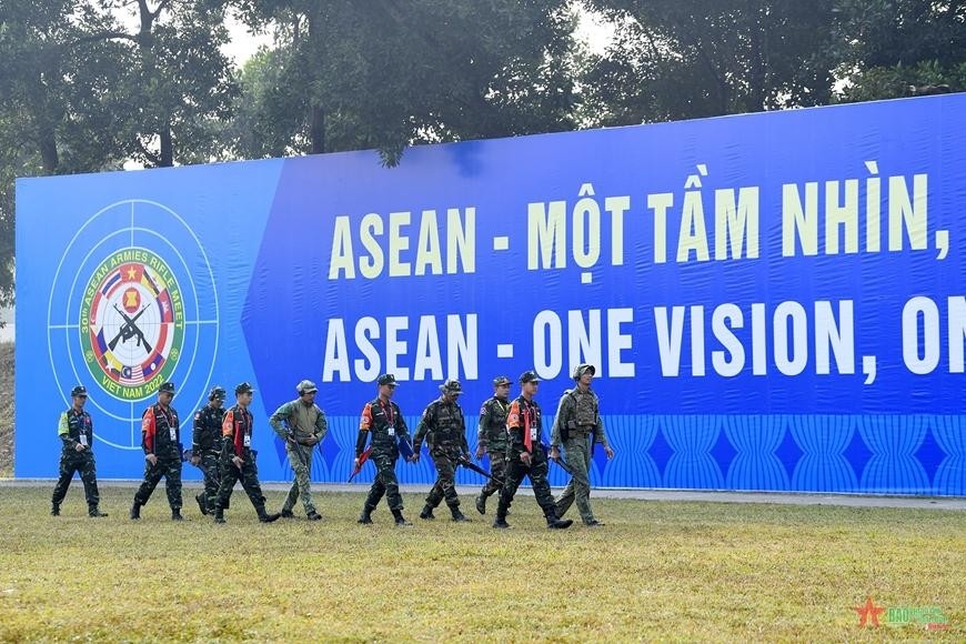 The contest has brought together a total of 420 marksmen from the armed forces of all 10 ASEAN member states, with the athletes competing in the five categories of machine guns, rifles, carbine guns, men's pistols, and women's pistols.