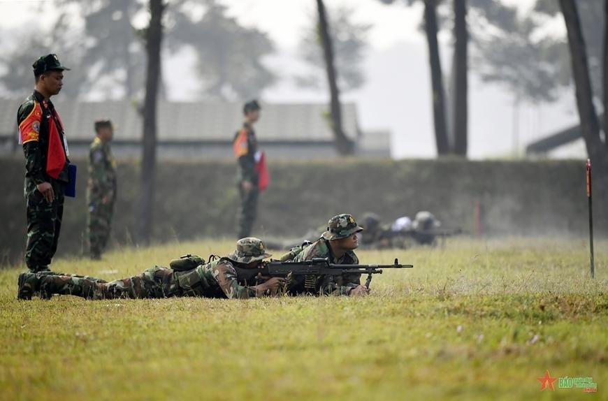 Cambodian shooters show their talent in the competition.