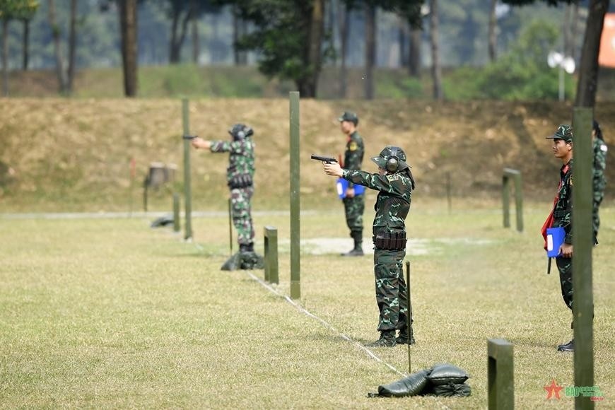 Female shooters only participate in the women’s pistols category.