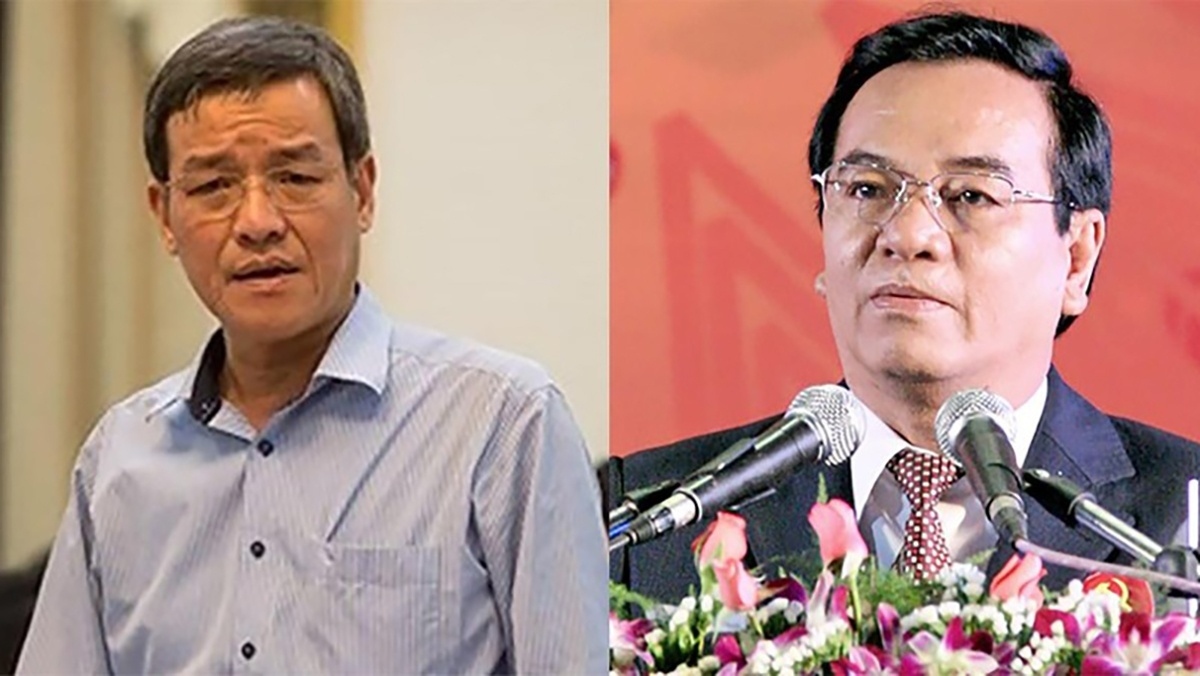 Dinh Quoc Thai (L), former deputy secretary of Dong Nai Party Committee and former chairman of Dong Nai People's Committee, and Tran Dinh Thanh, former member of the Party Central Committee, former secretary of the Dong Nai Party Committee, and former chairman of the Dong Nai People’s Council, are among those to be disciplined.