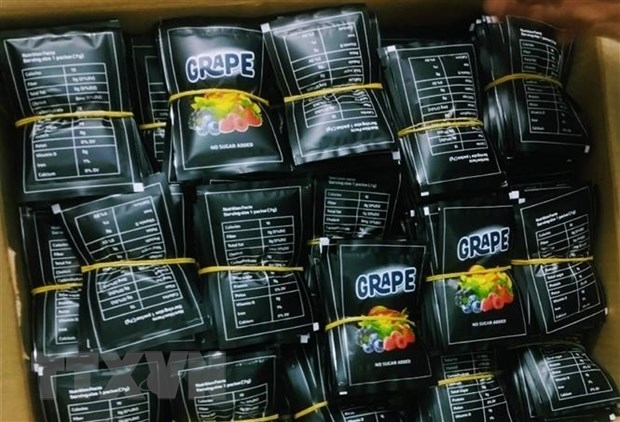 Items seized in a drug trafficking case – Photo: VNA