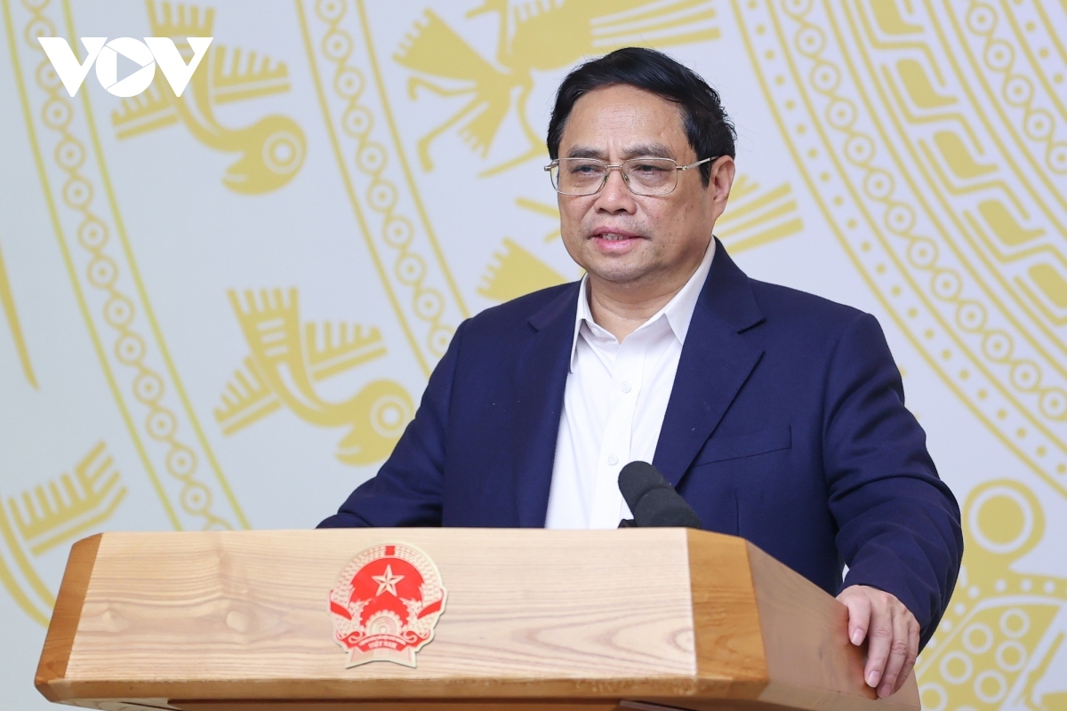  Prime Minister Pham Minh Chinh speaks at the conference
