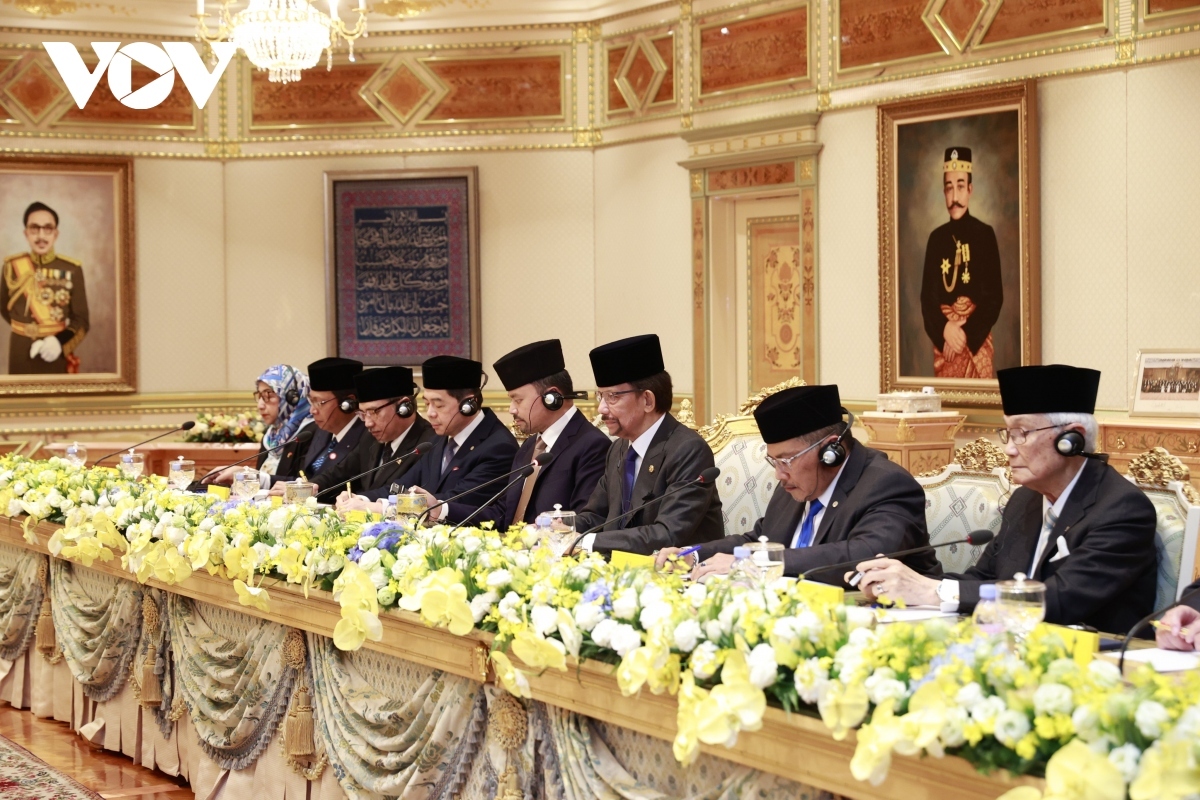 The Sultan of Brunei expresses his great satisfaction with the upgrade of relations between the two nations to the level of a comprehensive partnership in 2019.