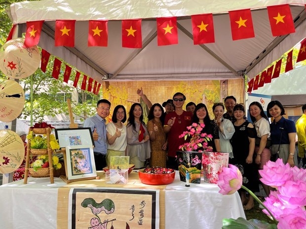 The Vietnamese stall at the festival