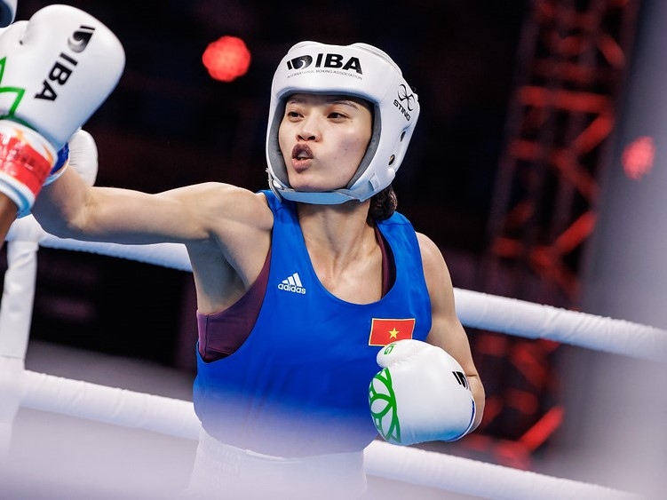 Nguyen Thi Tam makes history at world boxing championship (Photo: IBA)