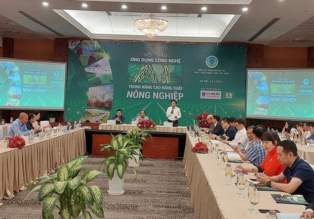 The workshop on AI application to agriculture on March 23.