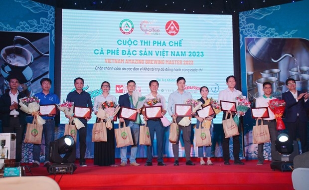 Winners of the Vietnam Amazing Brewing Master 2023 contest are hounoured at a ceremony on March 13