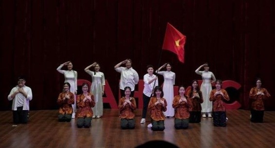 A ceremony to celebrate the 92nd anniversary of the Ho Chi Minh Communist Youth Union (HCM CYU) was held in Moscow on March 25 (Photo: VNA)