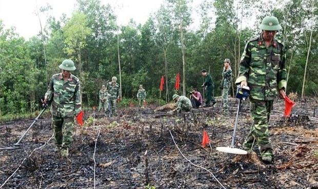 Clearing unexploded ordnance