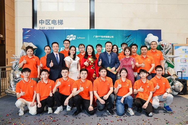 The nearshore development centre in Nanning city of China's Guangxi province is FPT's second office in China, after the first launched in Shanghai in 2017. (Photo: FPT)