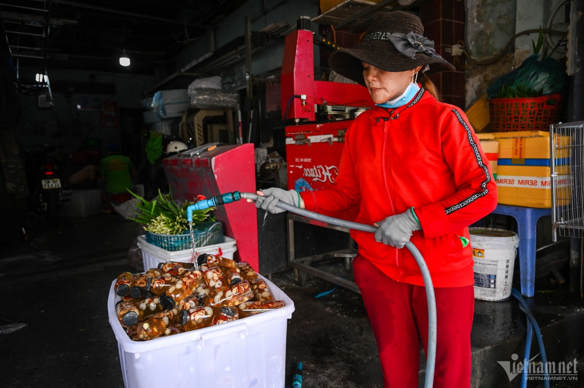 A trader says she has sold 600 bottles of tea over three days, and tea becomes the favourite with passers-by these days. 