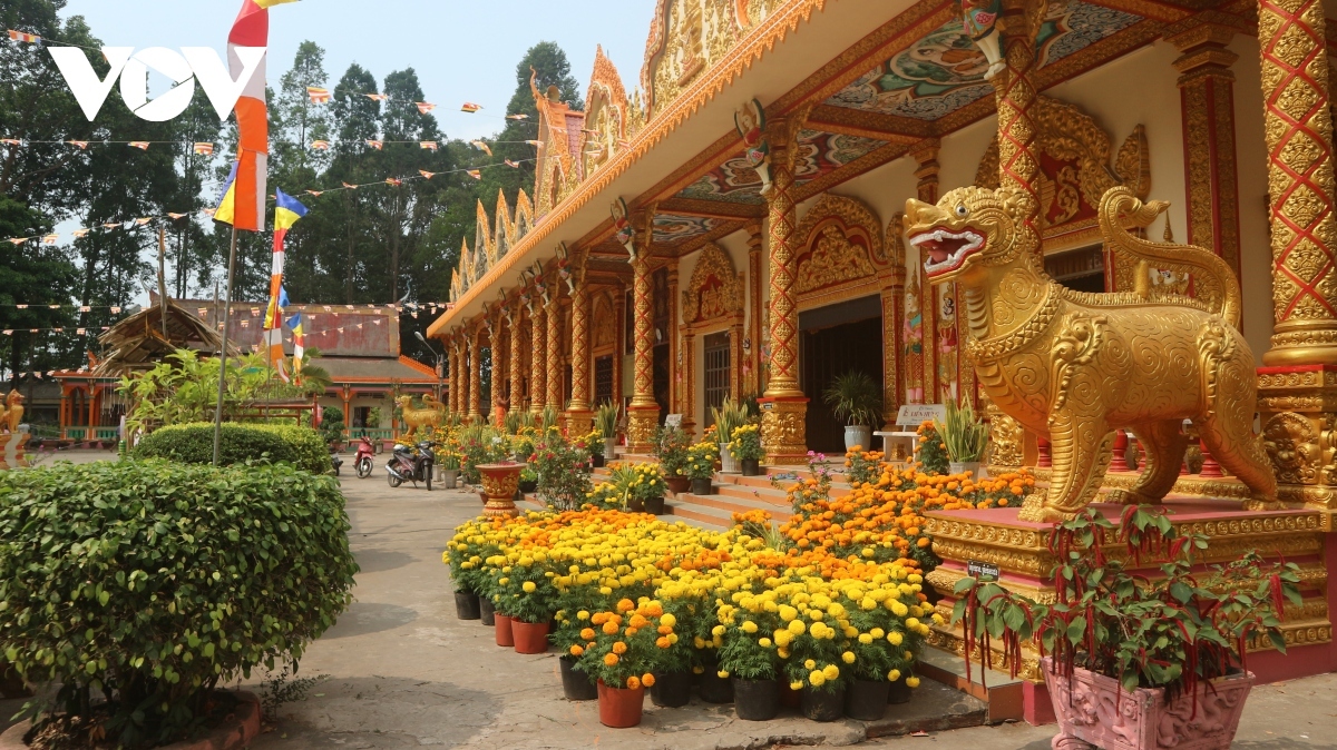 Pagodas are well decorated ahead of the Chol Chnam Thmay festival.