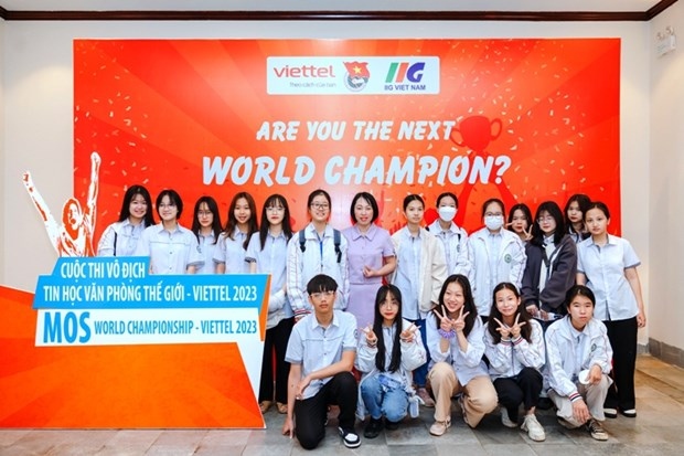 The 2023 Microsoft Office Specialist World Championship (MOSWC) - Viettel kicked off on April 2. (Photo: doanthanhnien.vn)