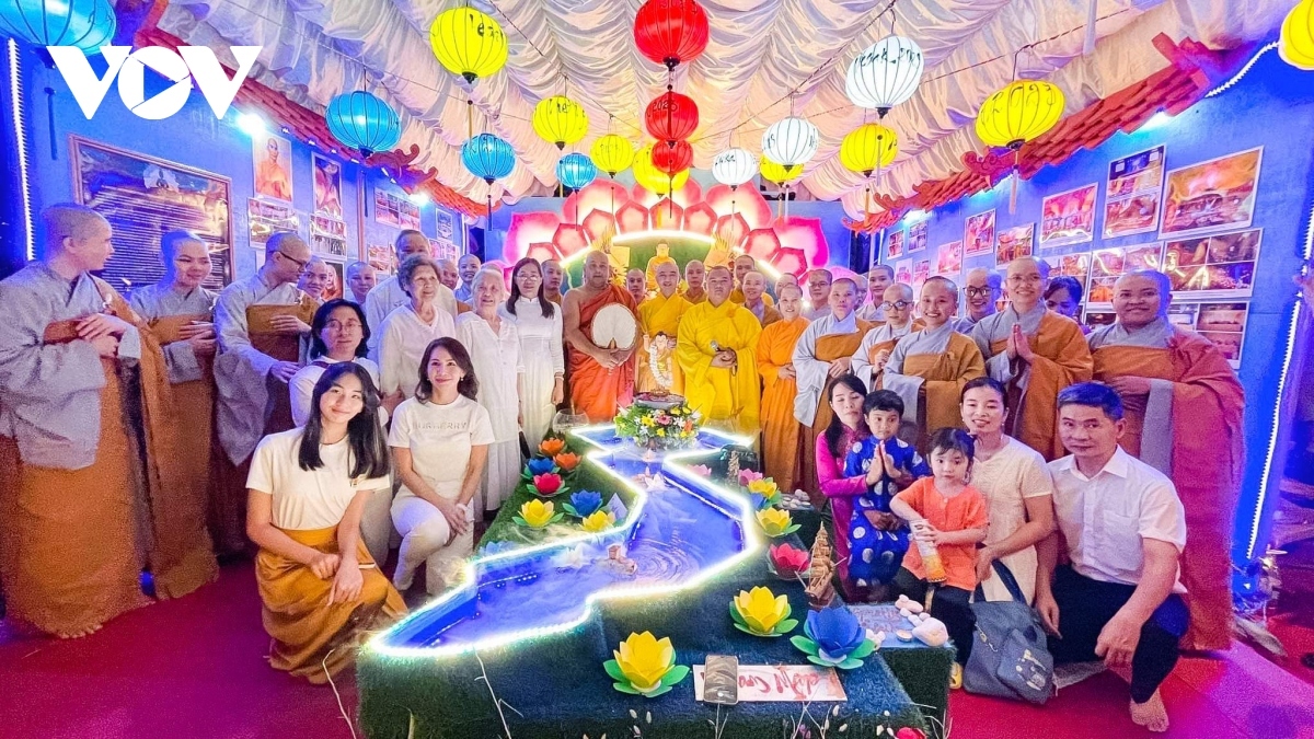 Vietnamese booth at the National Vesak Festival in Sri Lanka